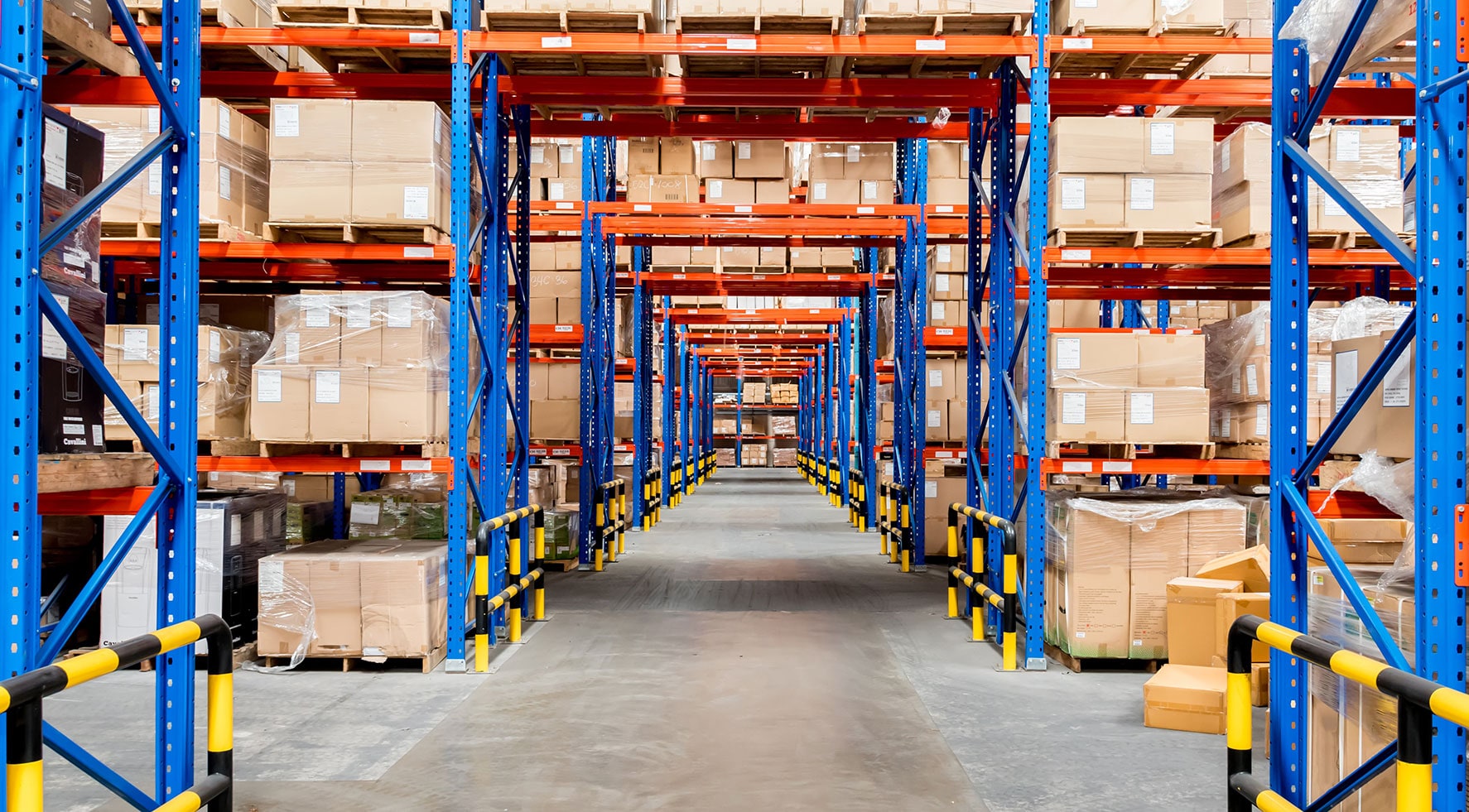 Interior of a warehouse
